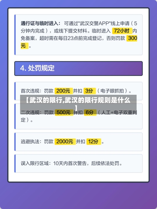 【武汉的限行,武汉的限行规则是什么】
