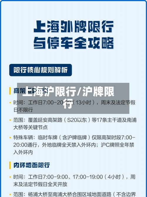 上海沪限行/沪牌限行