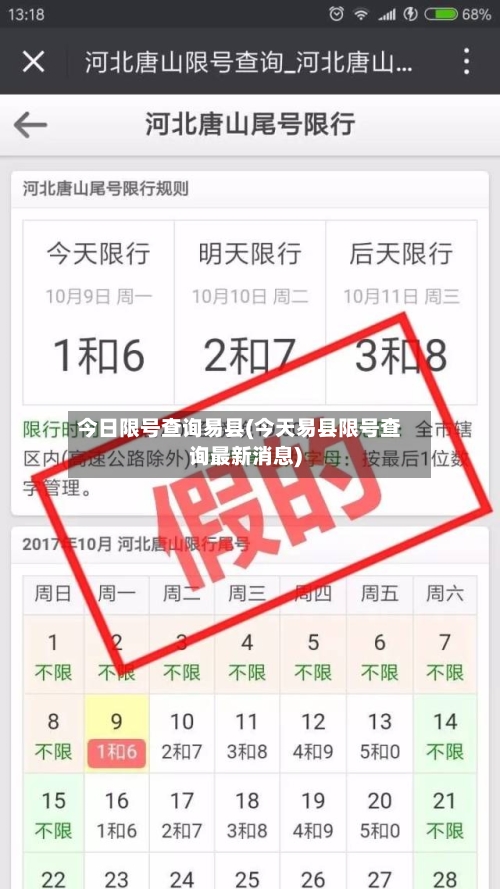 今日限号查询易县(今天易县限号查询最新消息)-第2张图片