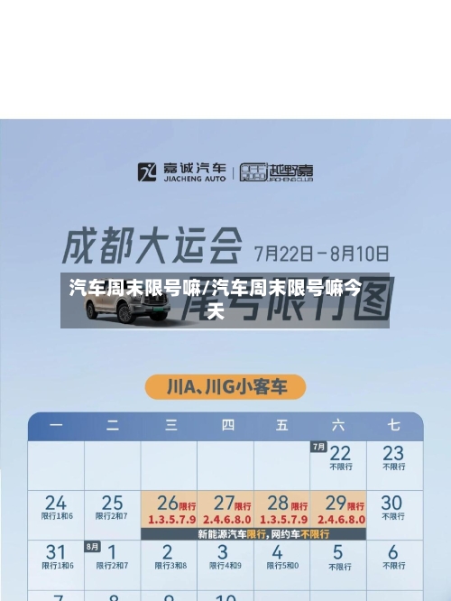 汽车周末限号嘛/汽车周末限号嘛今天