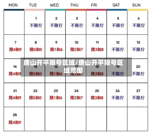 唐山开平限号区域/唐山开平限号区域范围