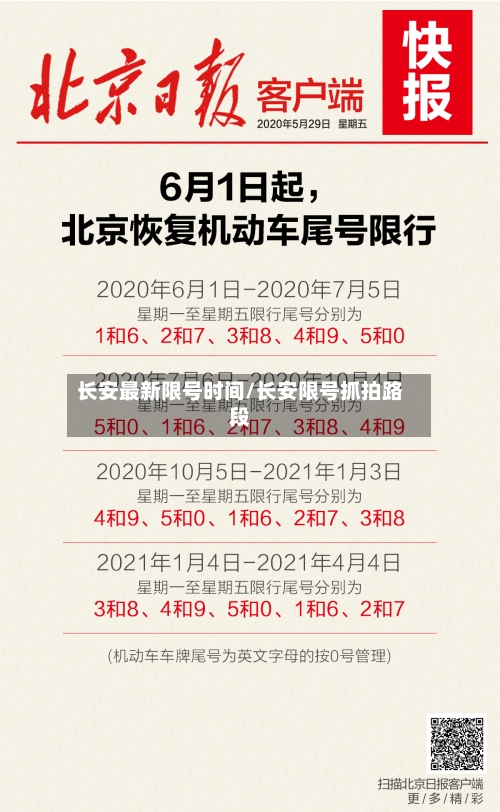 长安最新限号时间/长安限号抓拍路段