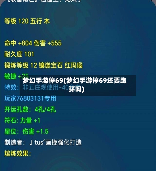 梦幻手游停69(梦幻手游停69还要跑环吗)-第2张图片