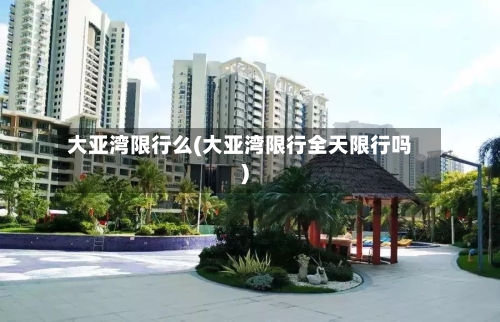 大亚湾限行么(大亚湾限行全天限行吗)-第2张图片