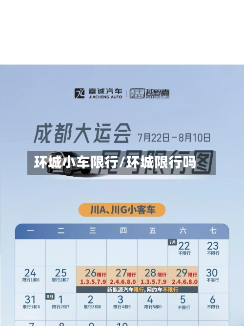 环城小车限行/环城限行吗