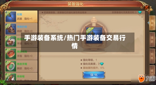 手游装备系统/热门手游装备交易行情-第3张图片