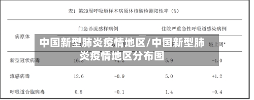 中国新型肺炎疫情地区/中国新型肺炎疫情地区分布图-第2张图片
